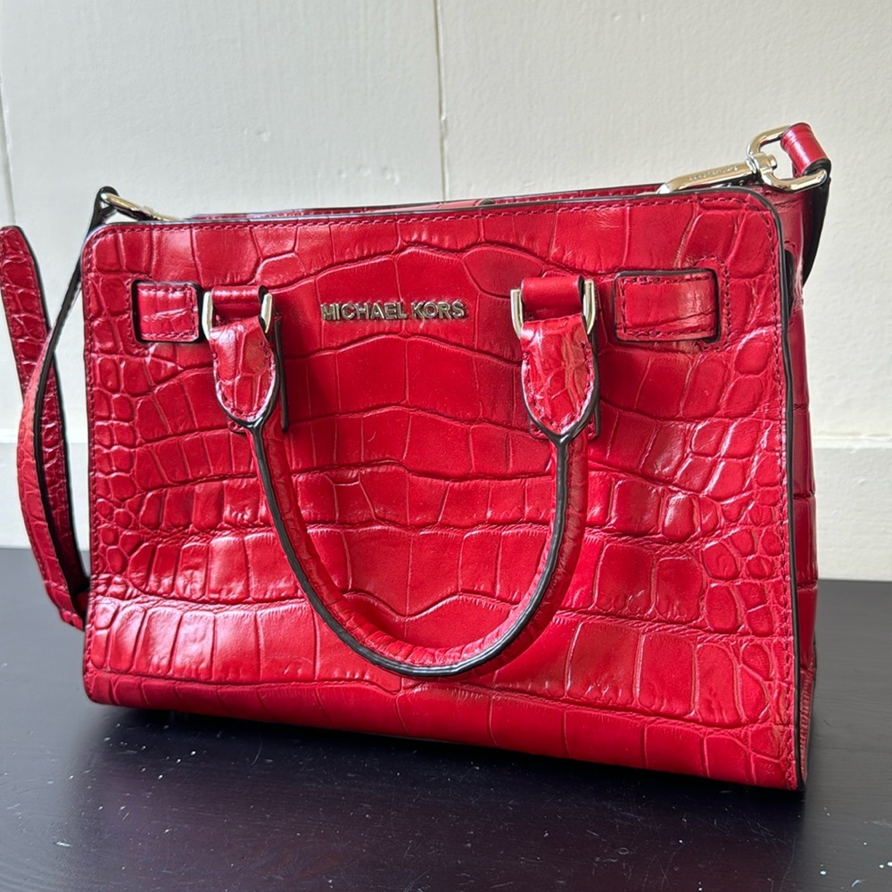 Michael Kors Red Crocodile Purse